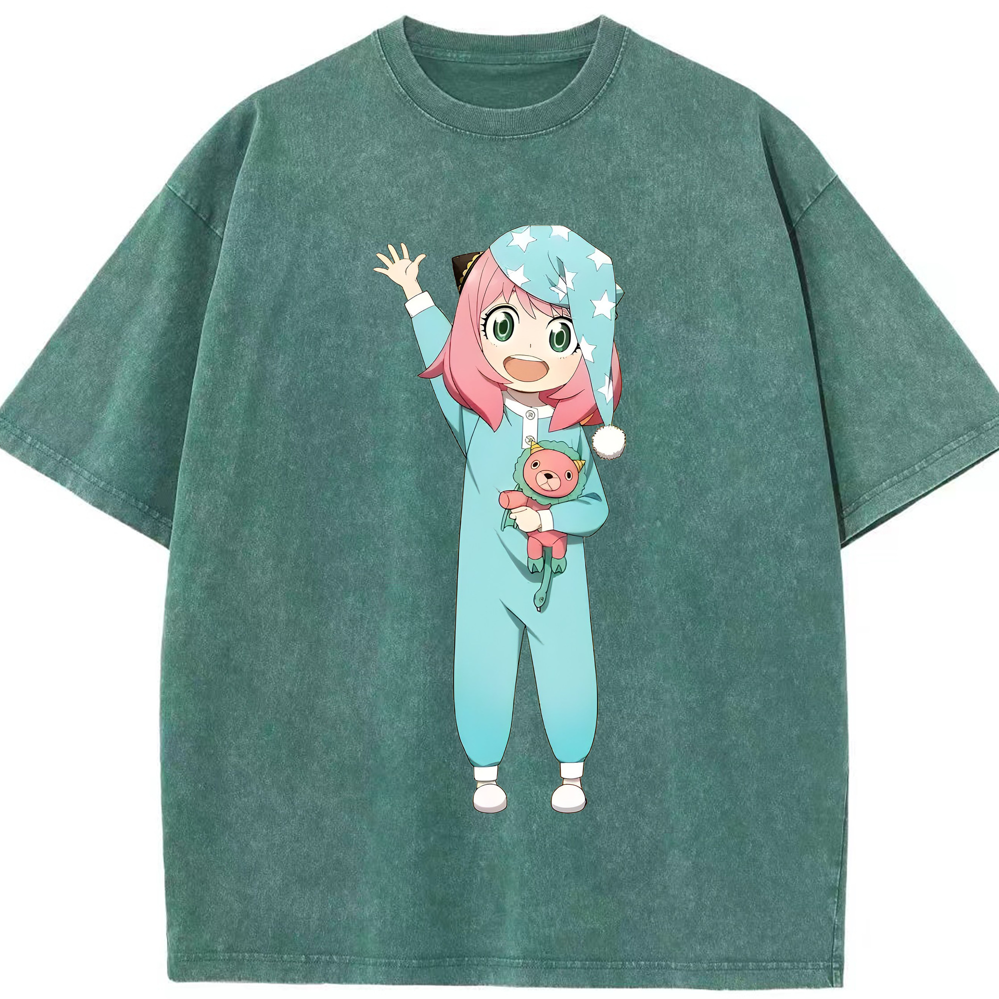（画像用） SPY×FAMILY间谍家家酒 綿100% ヴィンテージ風 半袖Tシャツ（フロントプリント）
